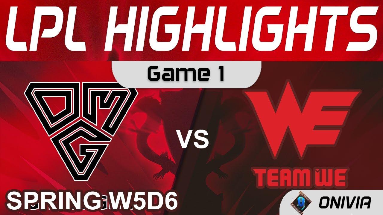 OMG vs WE Highlights Game 1 LPL Spring Season 2022 W5D6 Oh My God vs Team WE by Onivia thumbnail