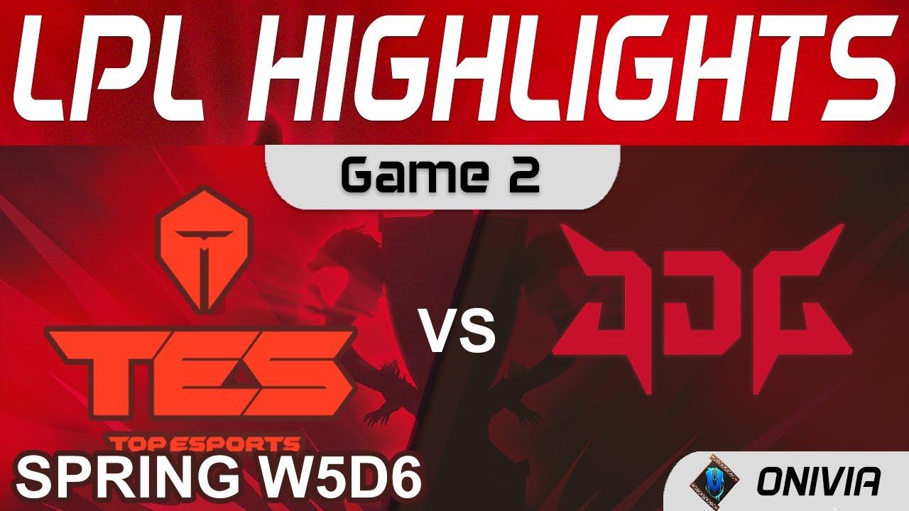 TES vs JDG Highlights Game 2 LPL Spring Season 2022 W5D6 Top Esports vs JD Gaming by Onivia thumbnail