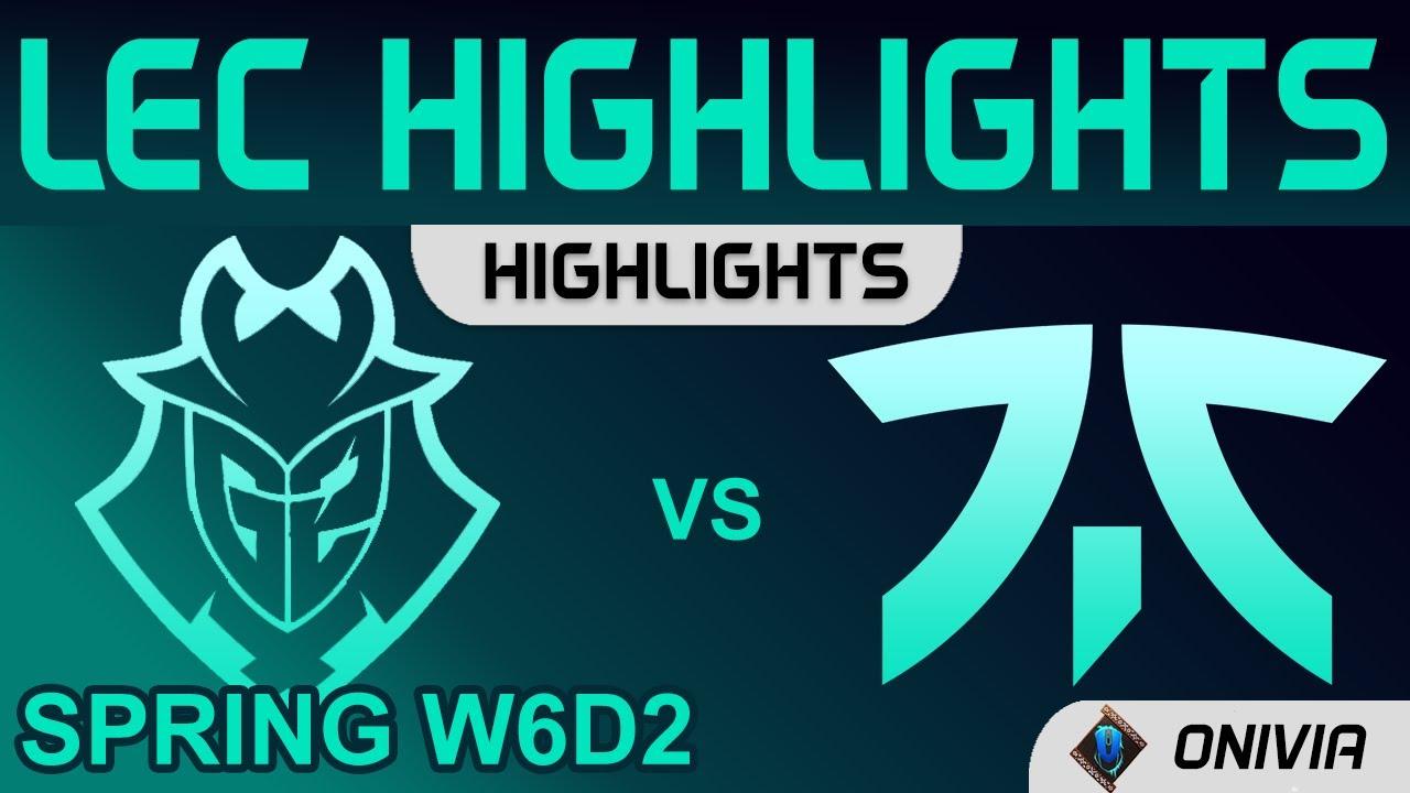 G2 vs FNC Highlights LEC Spring Season 2022 W6D2 G2 Esports vs Fnatic by Onivia thumbnail