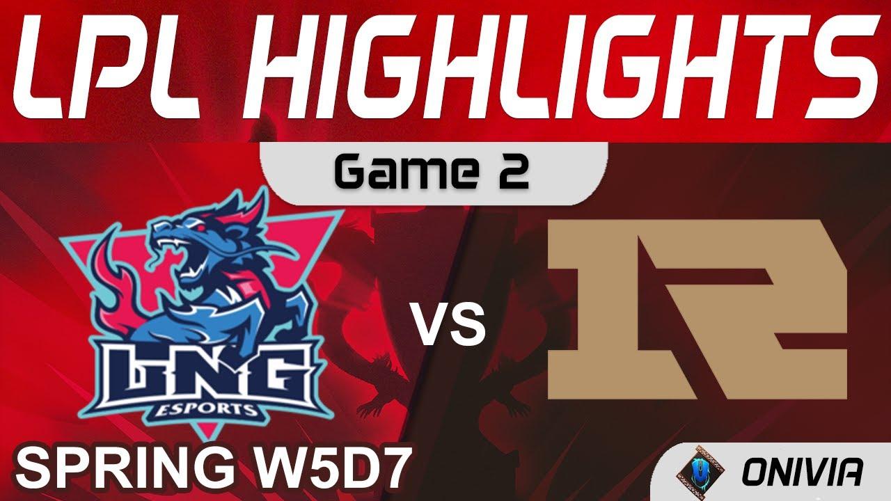 LNG vs RNG Highlights Game 2 LPL Spring Season 2022 W5D7 LNG Esports vs Royal Never Give Up by Onivi thumbnail