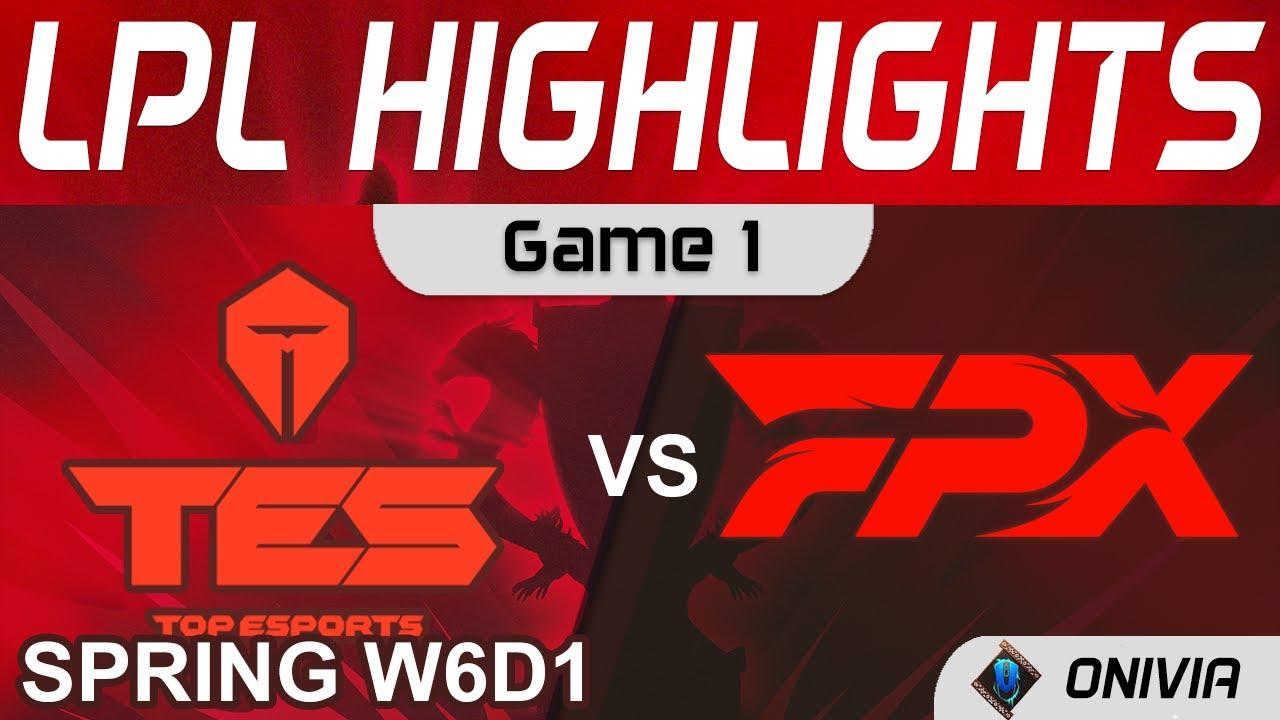 TES vs FPX Highlights Game 1 LPL Spring Season 2022 W6D1 Top Esports vs FunPlus Phoenix by Onivia thumbnail