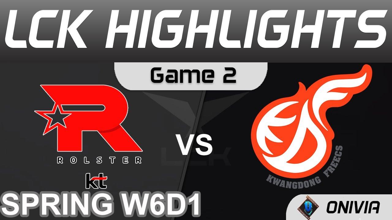 KT vs KDF Highlights Game 2 LCK Spring Season 2022 W6D1 KT Rolster vs Kwangdong Freecs Onivia thumbnail