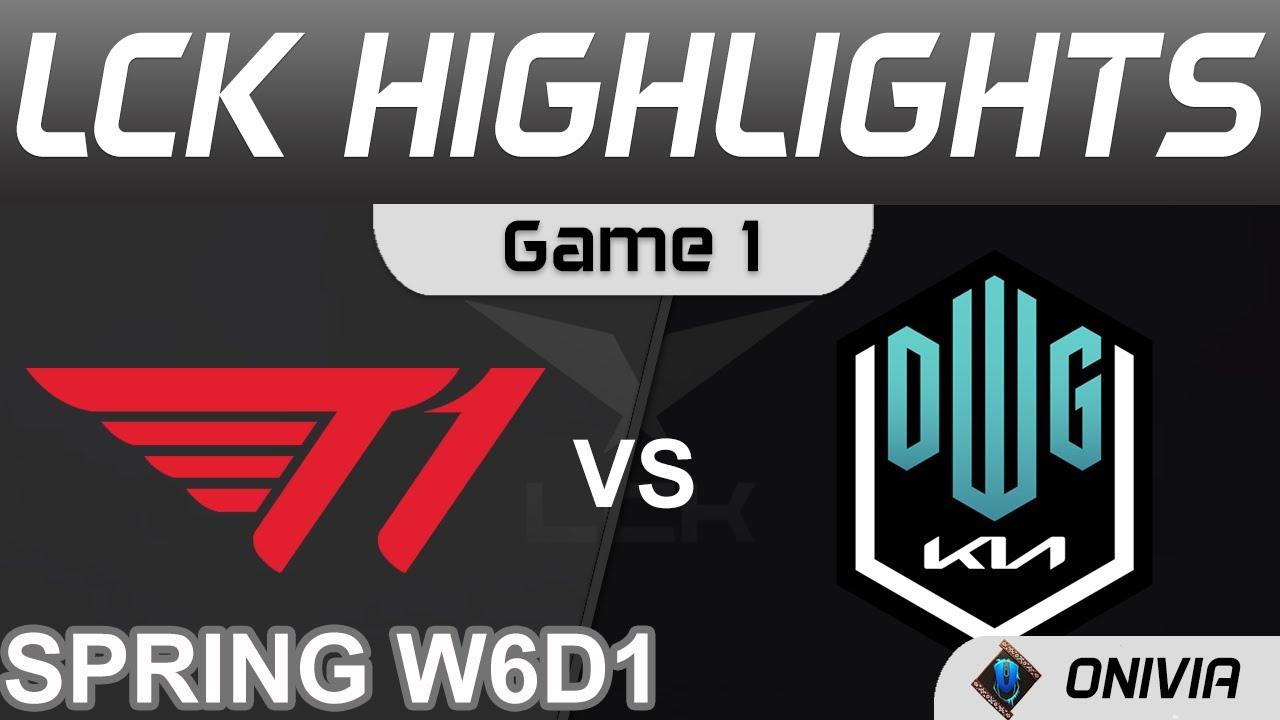 T1 vs DK Highlights Game 1 LCK Spring Season 2022 W6D1 T1 vs DWG KIA Onivia thumbnail