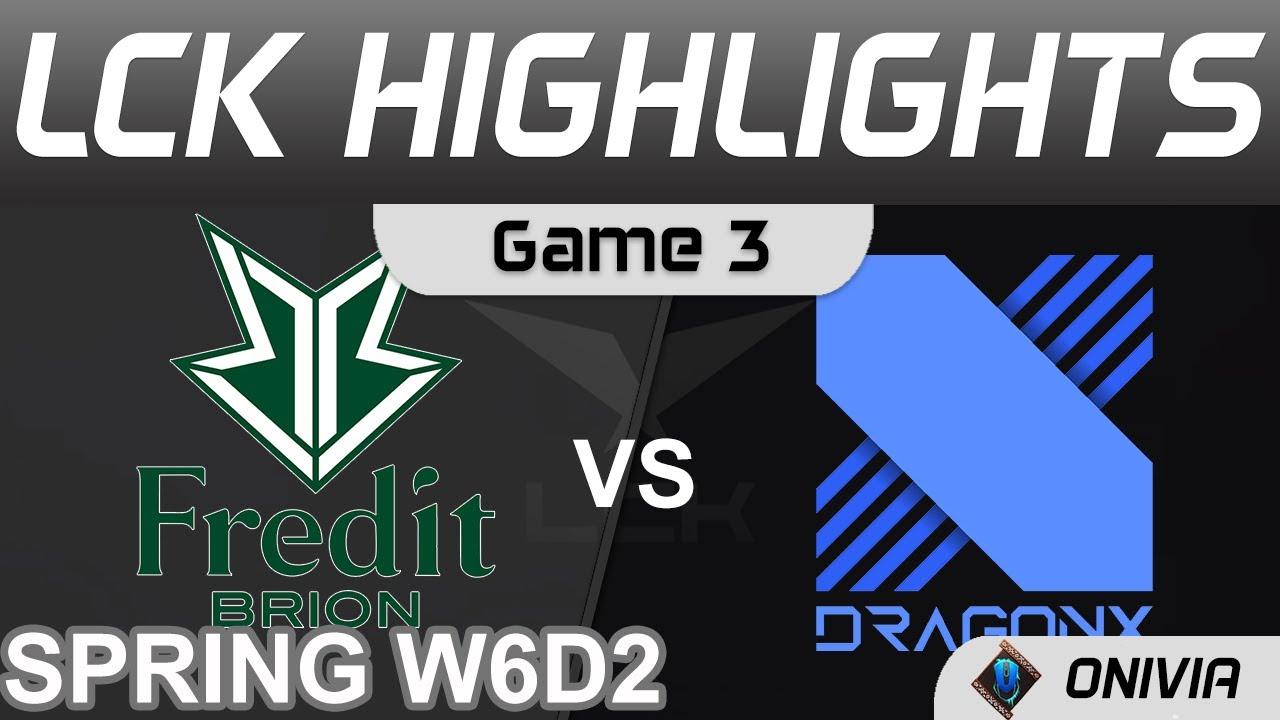 BRO vs DRX Highlights Game 3 LCK Spring Season 2022 W6D2 Fredit BRION vs DragonX Onivia thumbnail