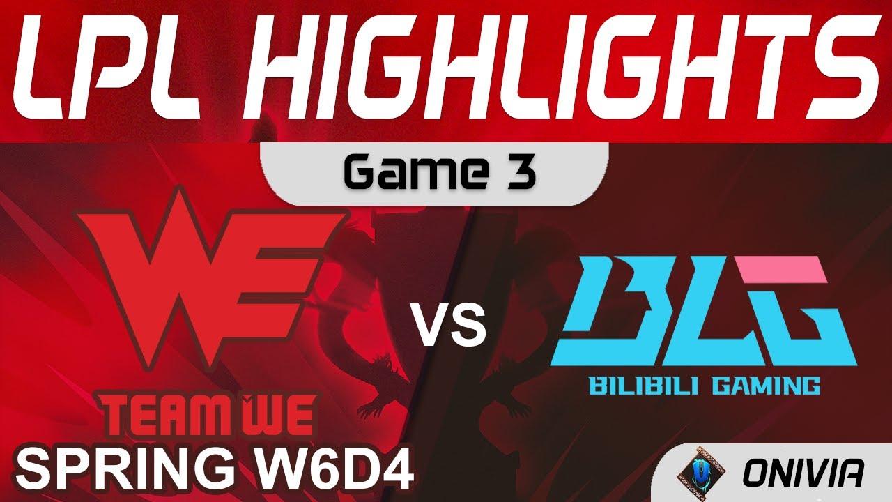 WE vs BLG Highlights Game 3 LPL Spring Season 2022 W6D4 Team WE vs Bilibili Gaming by Onivia thumbnail