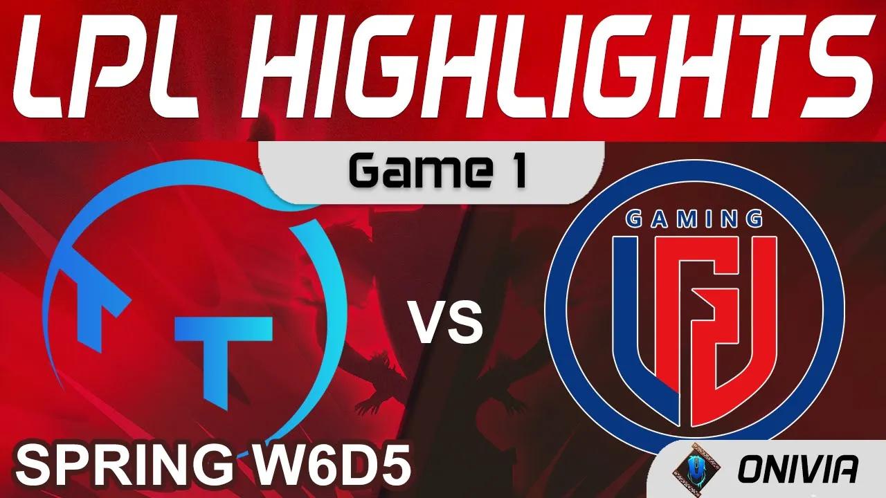 TT vs LGD Highlights Game 1 LPL Spring Season 2022 W6D5 ThunderTalk Gaming vs LGD Gaming by Onivia thumbnail