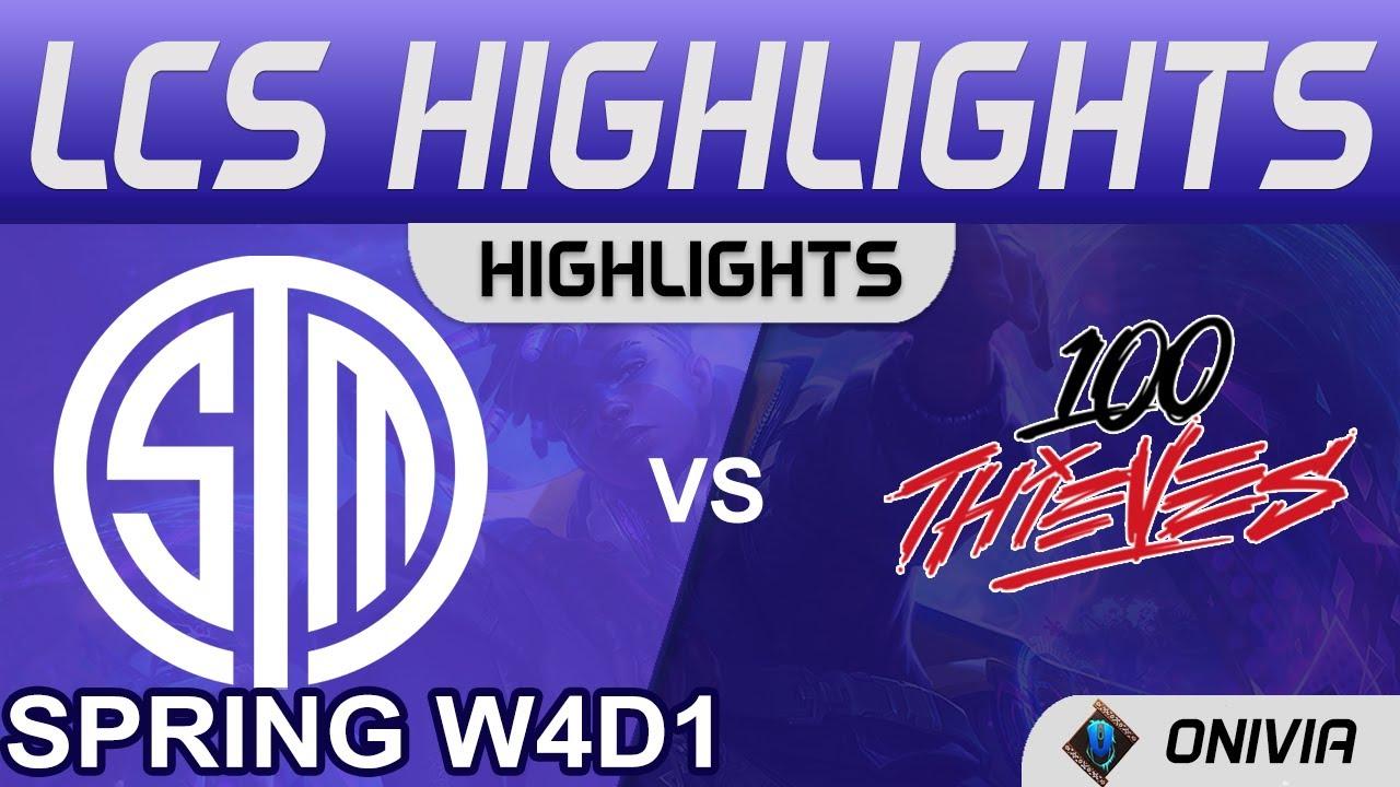 TSM vs 100 Highlights LCS Spring Season 2022 W4D1 Team SoloMid vs 100 Thieves by Onivia thumbnail