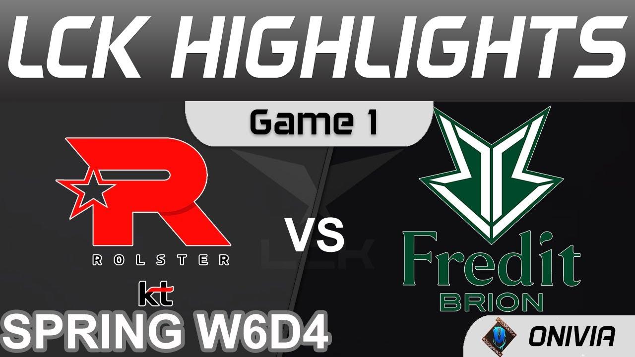 KT vs BRO Highlights Game 1 LCK Spring Season 2022 W6D4 KT Rolster vs Fredit BRION Onivia thumbnail