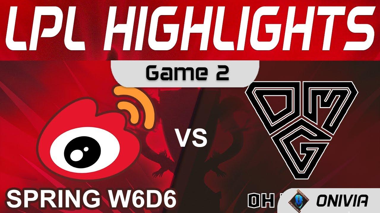 WBG vs OMG Highlights Game 2 LPL Spring Season 2022 W6D6 Weibo Gaming vs Oh My God by Onivia thumbnail