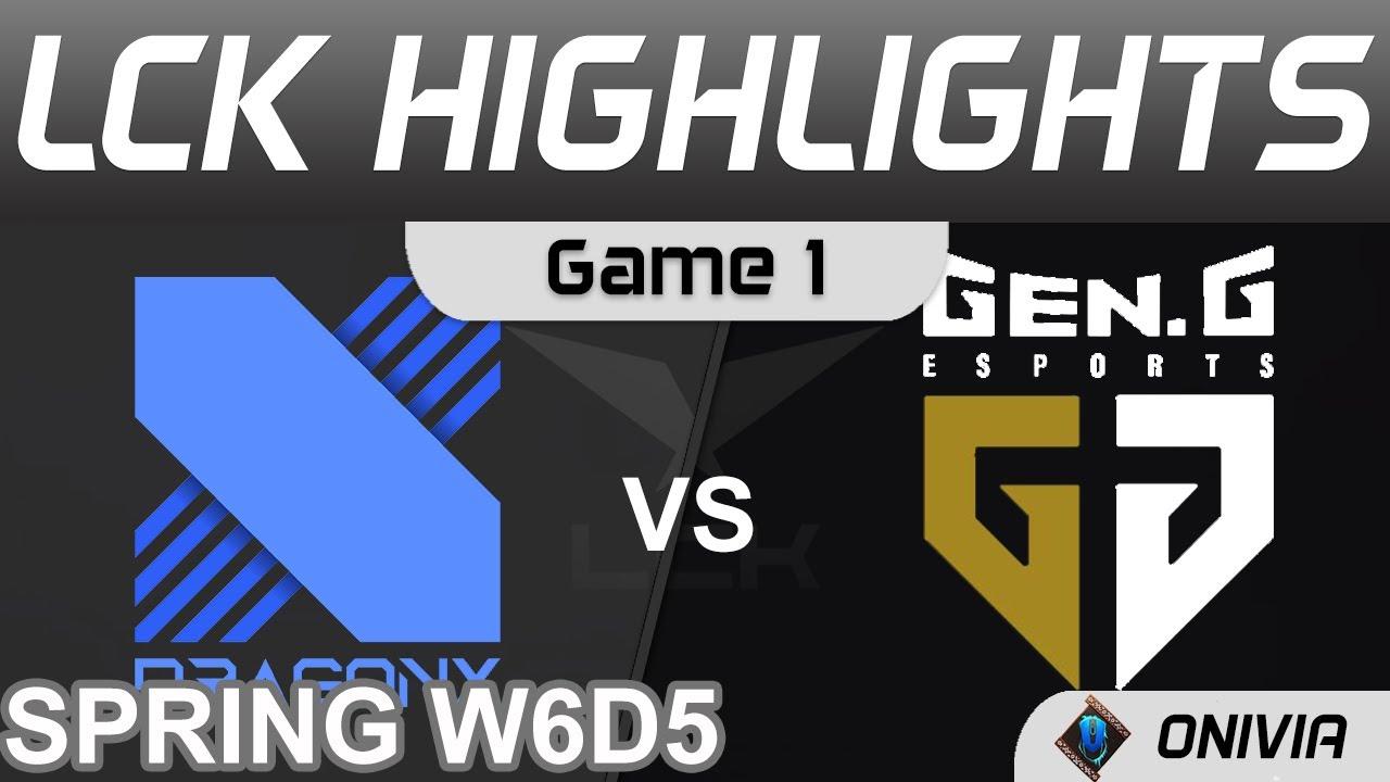 DRX vs GEN Highlights Game 1 LCK Spring Season 2022 W6D5 DragonX vs Gen G Onivia thumbnail