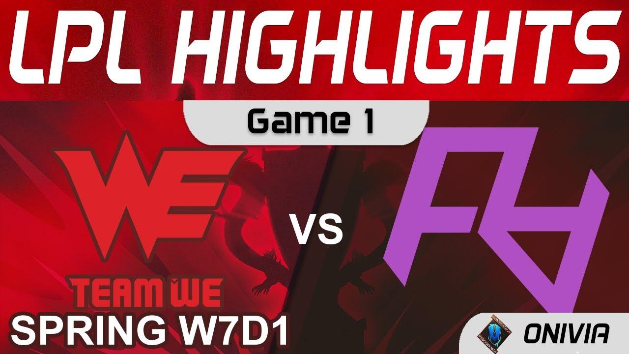 WE vs RA Highlights Game 1 LPL Spring Season 2022 W7D1 Team WE vs Rare Atom by Onivia thumbnail