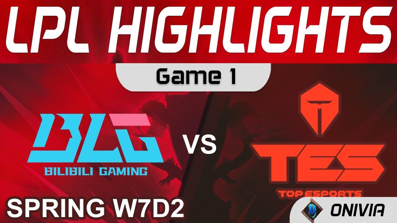 BLG vs TES Highlights Game 1 LPL Spring Season 2022 W7D2 Bilibili Gaming vs Top Esports by Onivia thumbnail