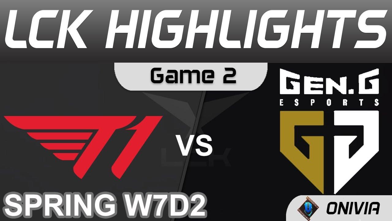 T1 vs GEN Highlights Game 2 LCK Spring Season 2022 W7D2  T1 vs Gen G by Onivia thumbnail