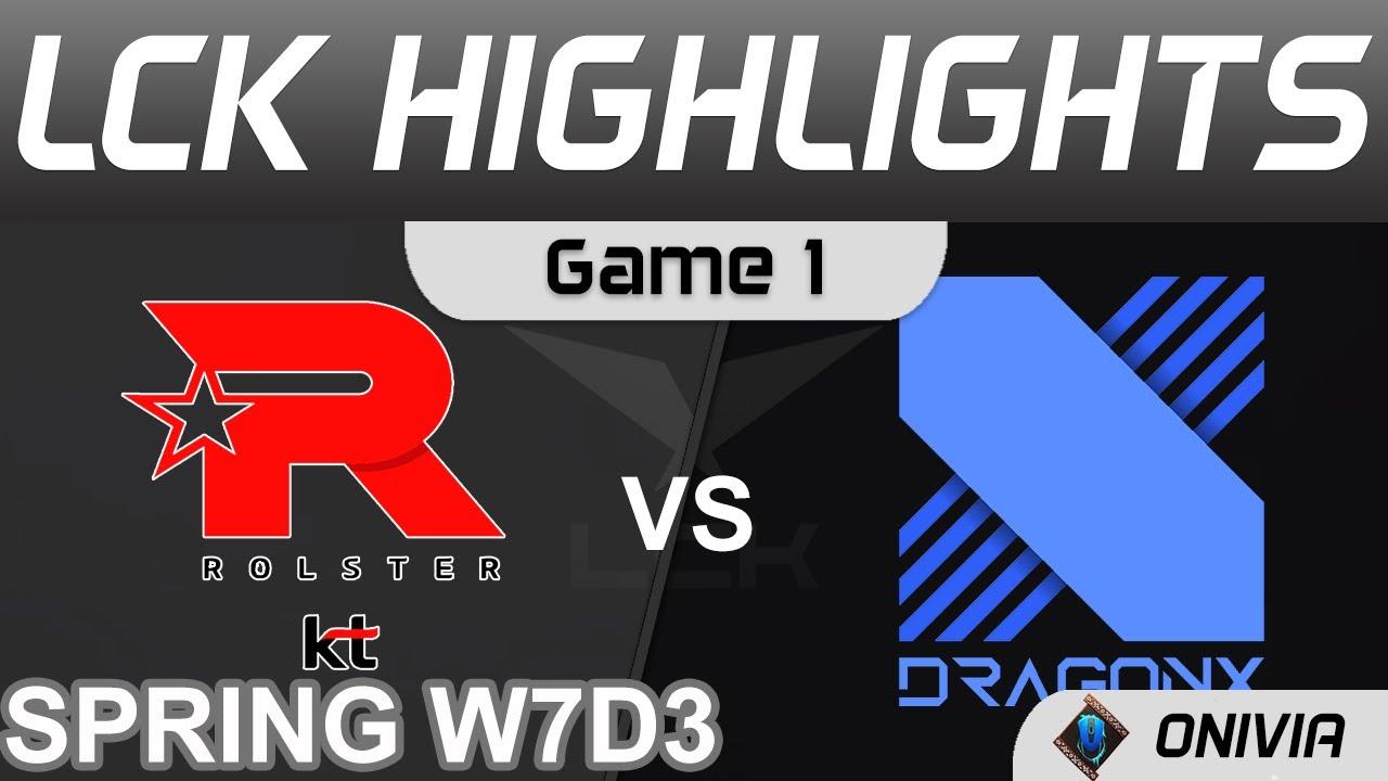 KT vs DRX Highlights Game 1 LCK Spring Season 2022 W7D3 KT Rolster vs DragonX Onivia thumbnail