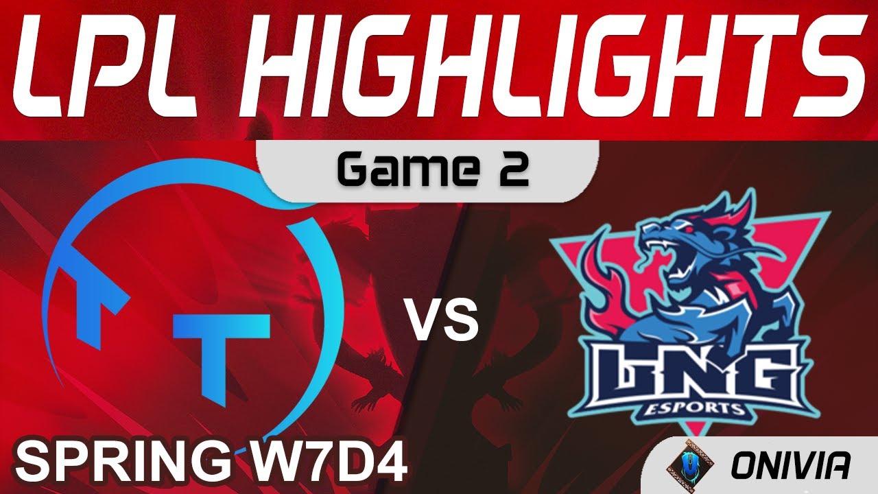 TT vs LNG Highlights Game 2 LPL Spring Season 2022 W7D4 ThunderTalk Gaming vs LNG Esports by Onivia thumbnail