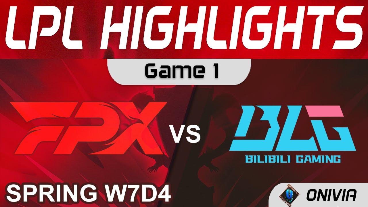 FPX vs BLG Highlights Game 1 LPL Spring Season 2022 W7D4 FunPlus Phoenix vs Bilibili Gaming by Onivi thumbnail