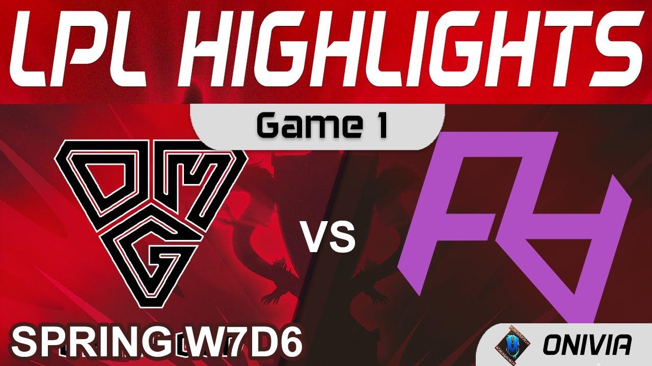 OMG vs RA Highlights Game 1 LPL Spring Season 2022 W7D6 Oh My God vs Rare Atom by Onivia thumbnail