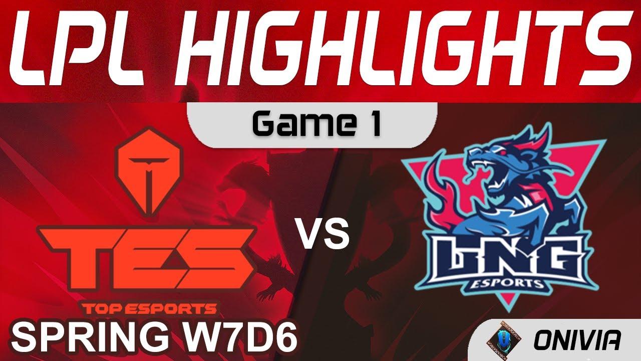 TES vs LNG Highlights Game 1 LPL Spring Season 2022 W7D6 Top Esports  vs LNG Esports by Onivia thumbnail