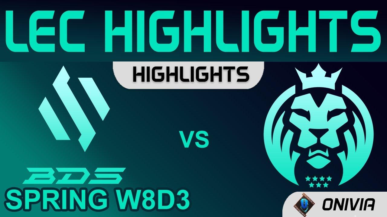 BDS vs MAD Highlights LEC Spring Season 2022 W8D3 Team BDS vs MAD Lions by Onivia thumbnail