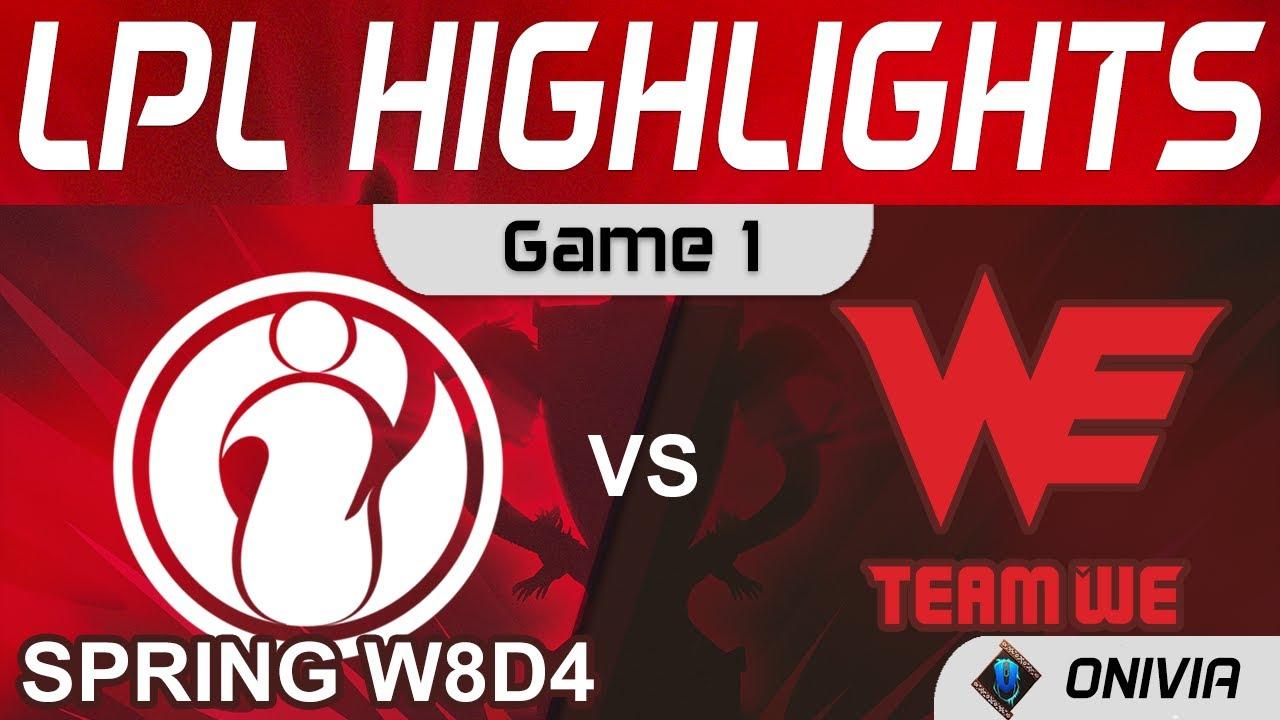 IG vs WE Highlights Game 1 LPL Spring Season 2022 W8D4 Invictus Gaming vs Team WE by Onivia thumbnail