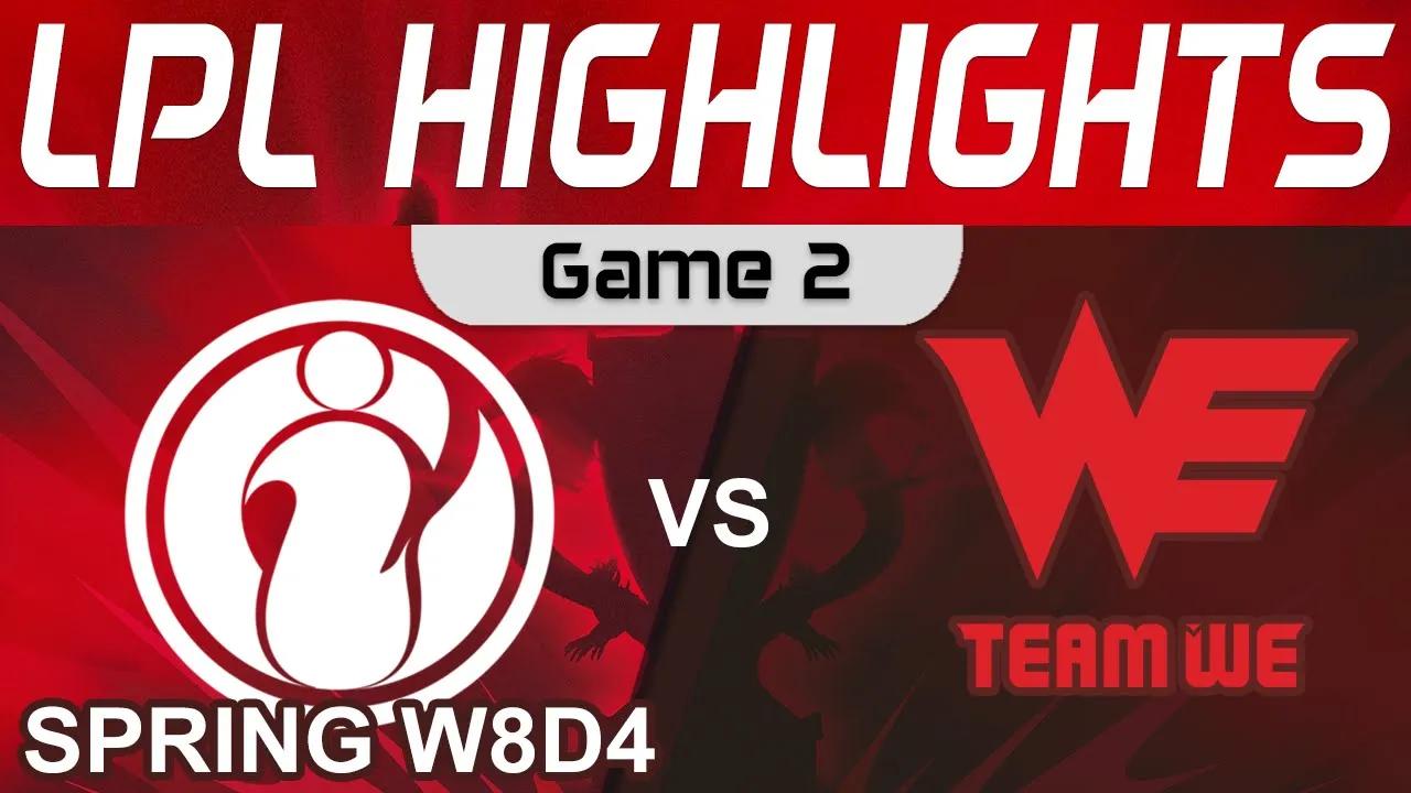 IG vs WE Highlights Game 2 LPL Spring Season 2022 W8D4 Invictus Gaming vs Team WE by Onivia thumbnail