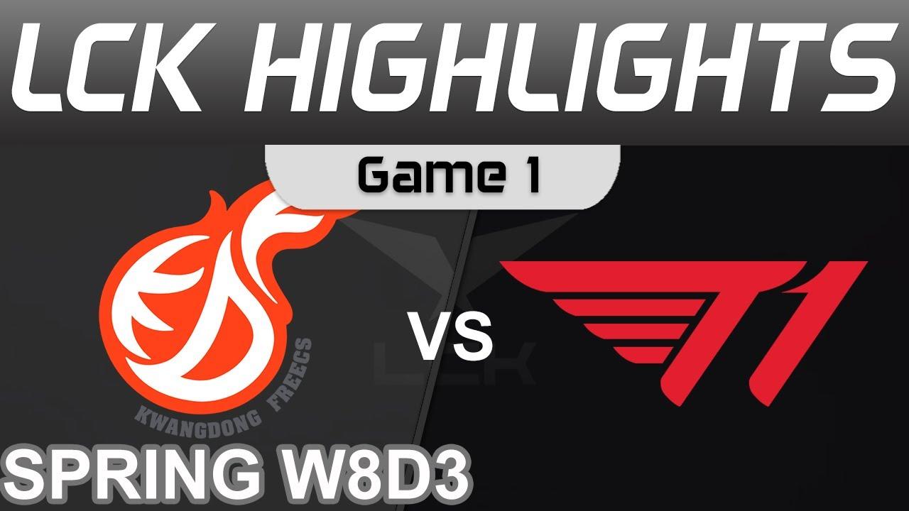 KDF vs T1 Highlights Game 1 LCK Spring Season 2022 W8D3 Kwangdong Freecs vs T1 Onivia thumbnail