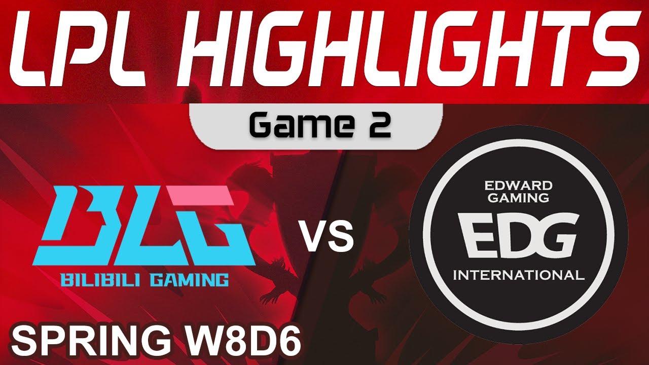 BLG vs EDG Highlights Game 2 LPL Spring Season 2022 W8D6 Bilibili Gaming vs EDward Gaming by Onivia thumbnail