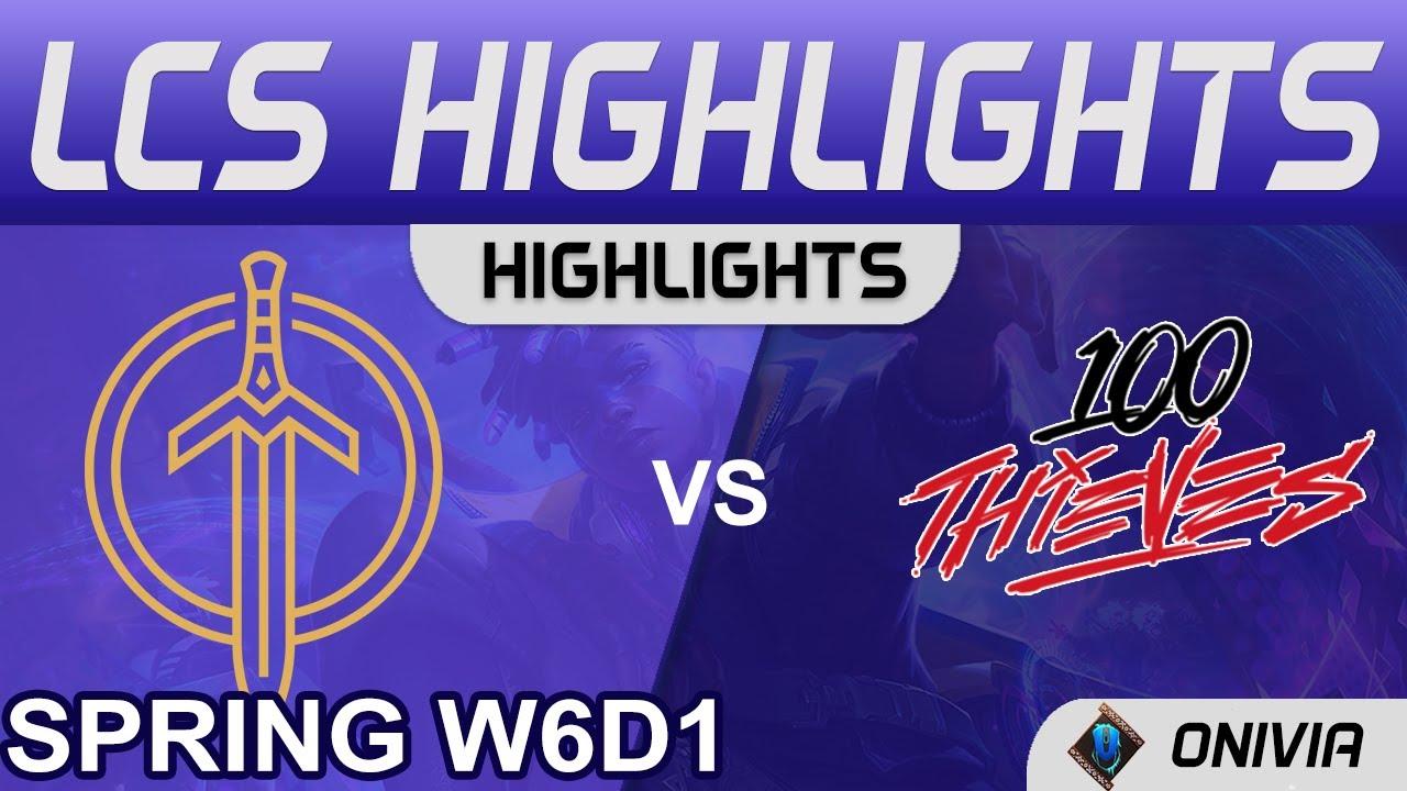 GG vs 100 Highlights LCS Spring Season 2022 W6D1 Golden Guardians vs 100 Thieves by Onivia thumbnail