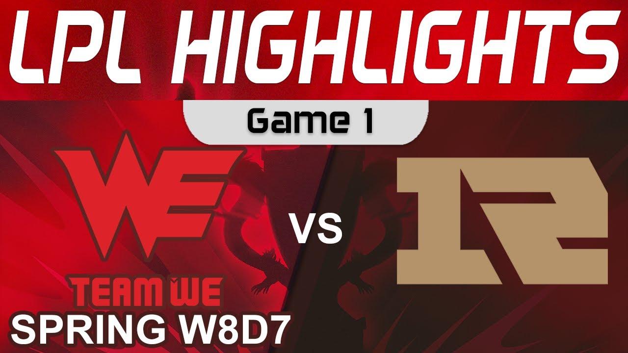 WE vs RNG Highlights Game 1 LPL Spring Season 2022 W8D7 Team WE vs Royal Never Give Up by Onivia thumbnail