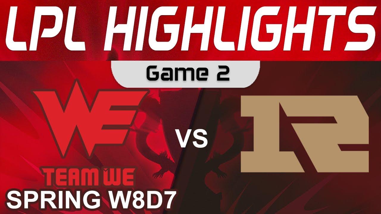 WE vs RNG Highlights Game 2 LPL Spring Season 2022 W8D7 Team WE vs Royal Never Give Up by Onivia thumbnail