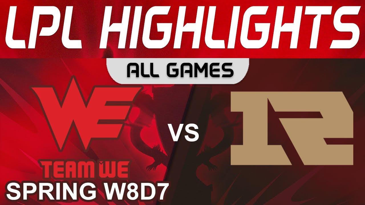 WE vs RNG Highlights ALL GAMES LPL Spring Season 2022 W8D7 Team WE vs Royal Never Give Up by Onivia thumbnail