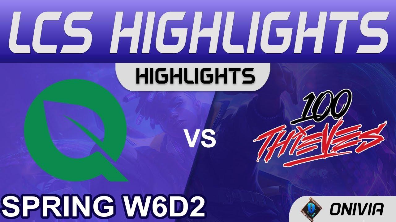 FLY vs 100 Highlights LCS Spring Season 2022 W6D2 FlyQuest vs 100 Thieves by Onivia thumbnail