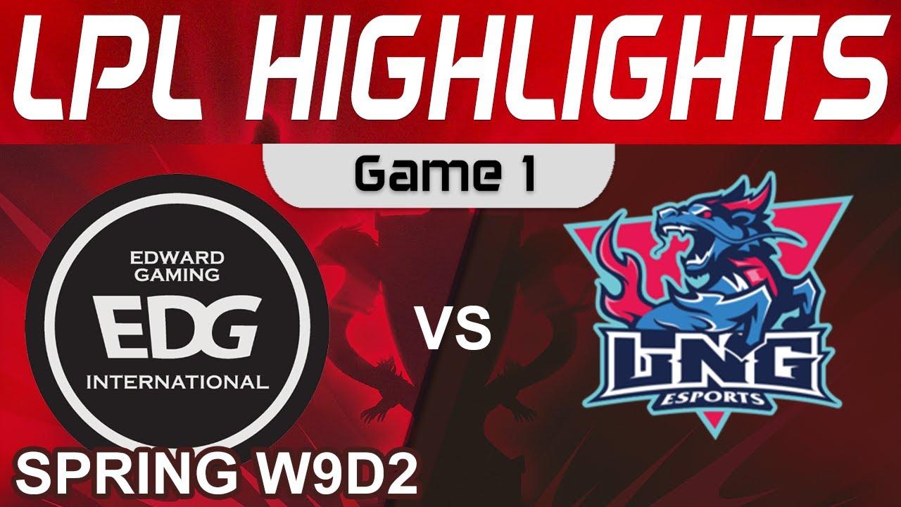 EDG vs LNG Highlights Game 1 LPL Spring Season 2022 W9D2 EDward Gaming vs LNG Esports by Onivia thumbnail