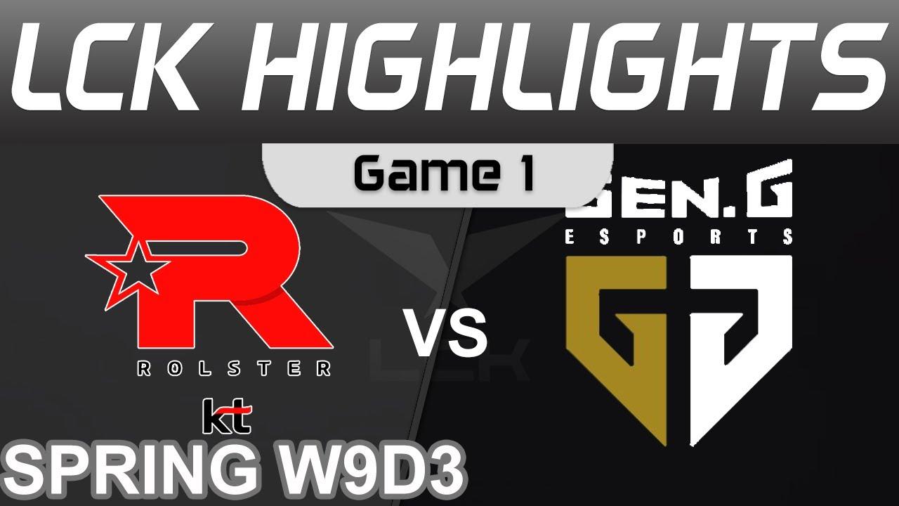 KT vs GEN Highlights Game 1 LCK Spring Season 2022 W9D3 KT Rolster vs Gen G by Onivia thumbnail