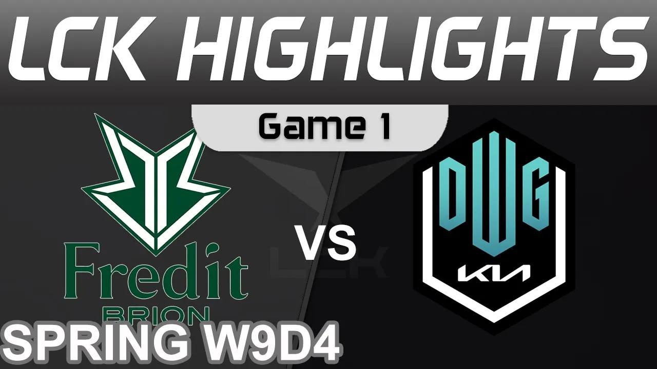 BRO vs DK Highlights Game 1 LCK Spring Season 2022 W9D4 Fredit BRION vs DWG KIA by Onivia thumbnail