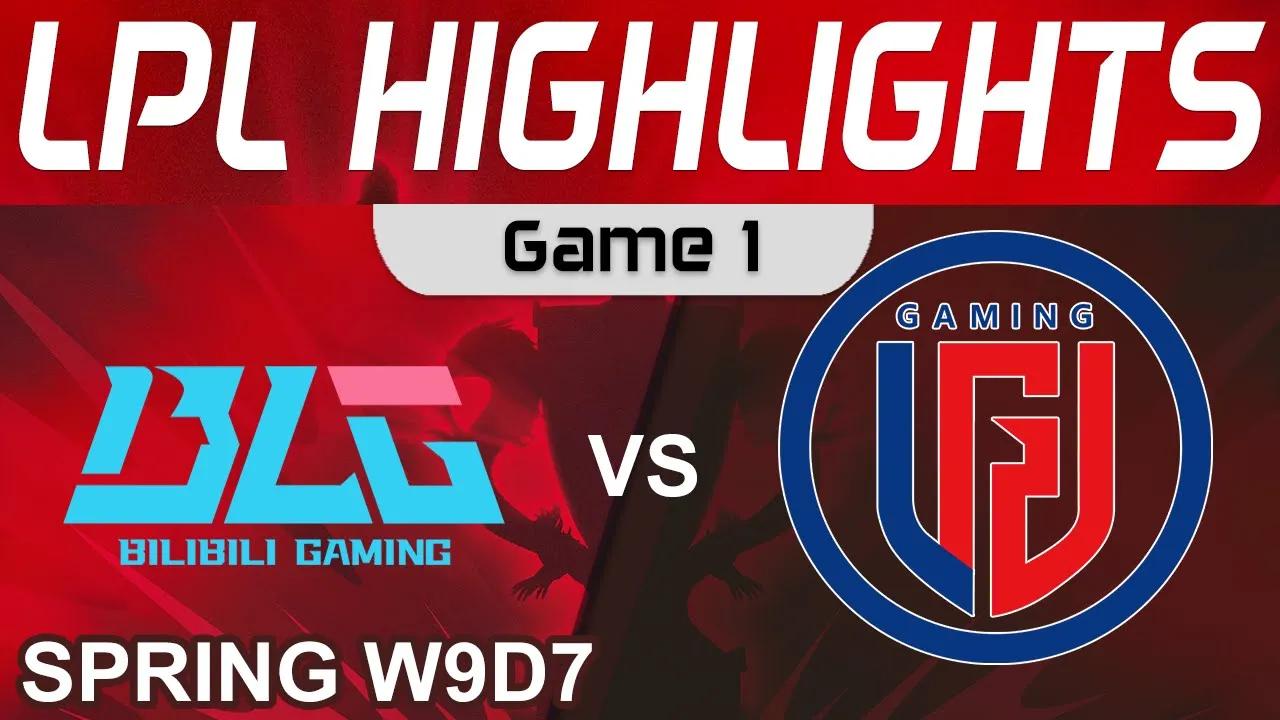 BLG vs LGD Highlights Game 1 LPL Spring Season 2022 W9D7 Bilibili Gaming vs LGD Gaming by Onivia thumbnail