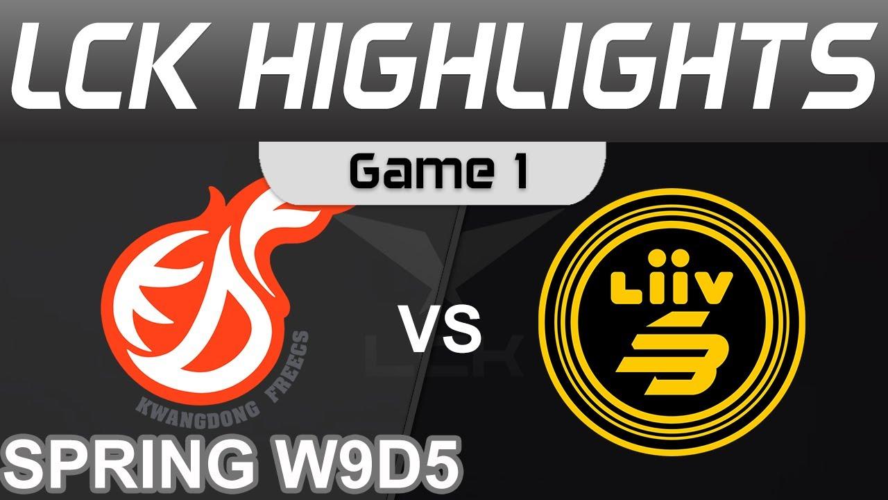 KDF vs LSB Highlights Game 1 LCK Spring Season 2022 W9D5 Kwangdong Freecs vs Liiv SANDBOX by Onivia thumbnail