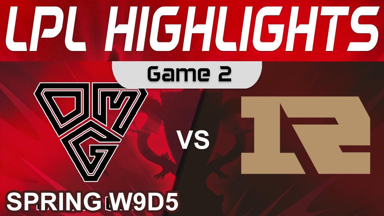 OMG vs RNG Highlights Game 2 LPL Spring Season 2022 W9D5 Oh My God vs Royal Never Give Up by Onivia thumbnail