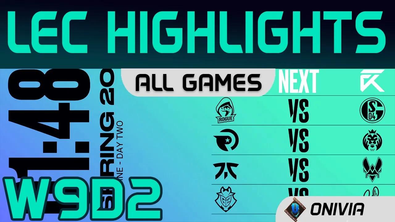 LEC Highlights Week9 Day2 LEC Spring 2020 All Games By Onivia thumbnail