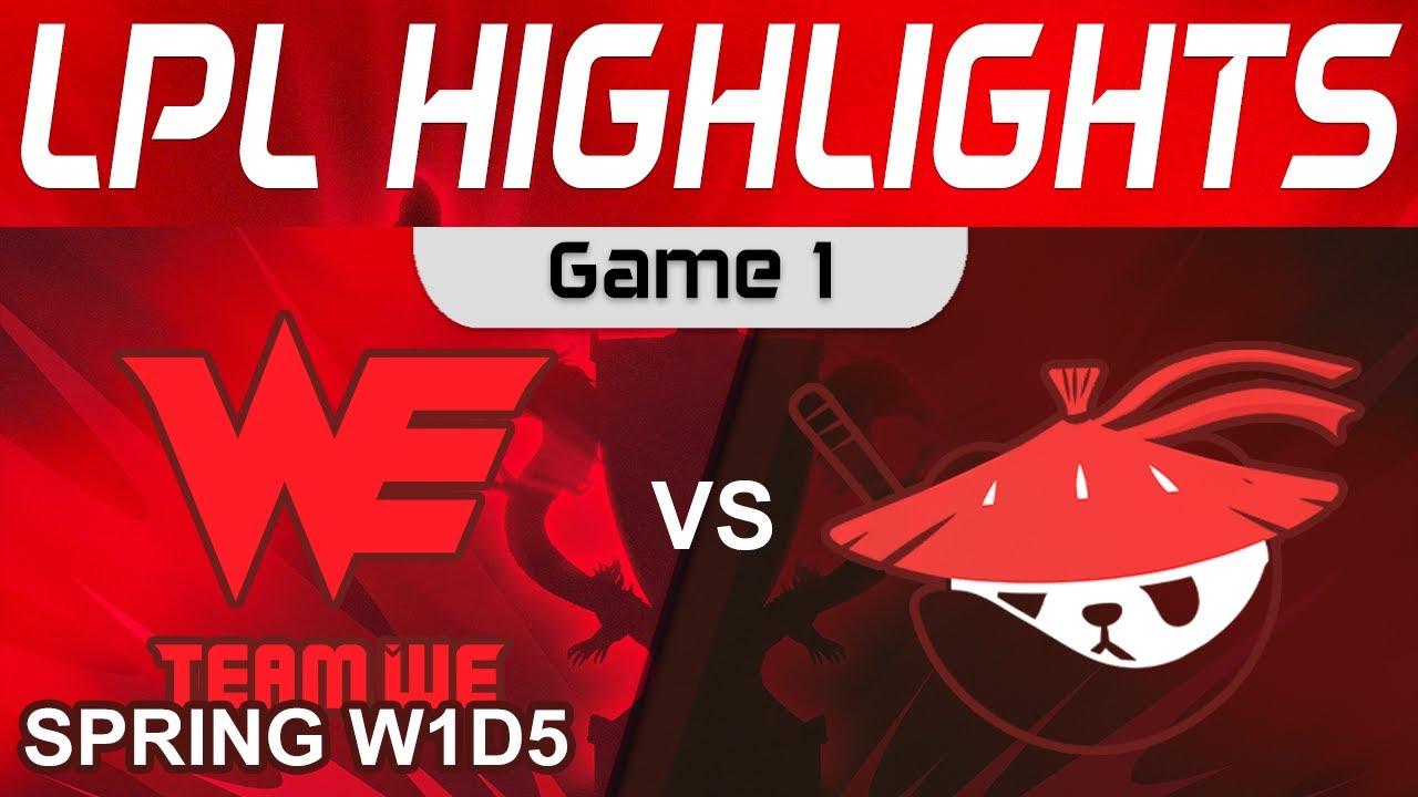 WE vs AL Highlights Game 1 LPL Spring Split 2024 Team WE vs Anyone's Legend by Onivia thumbnail