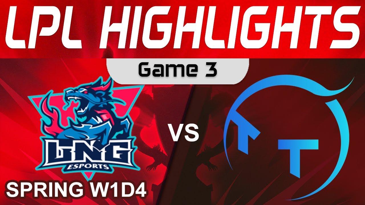 LNG vs TT Highlights Game 3 LPL Spring Split 2024 LNG Esports vs TT Gaming by Onivia thumbnail