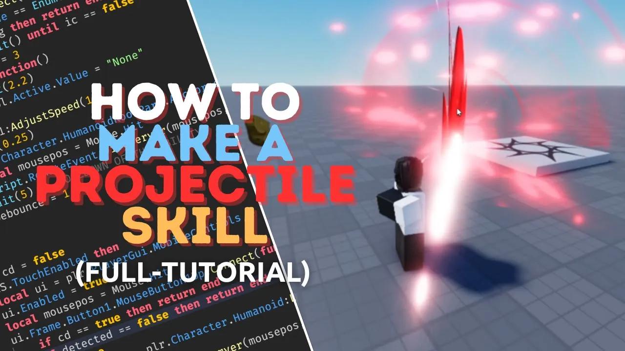 How To Make A Projectile Skill In Roblox Studio [TUTORIAL] thumbnail