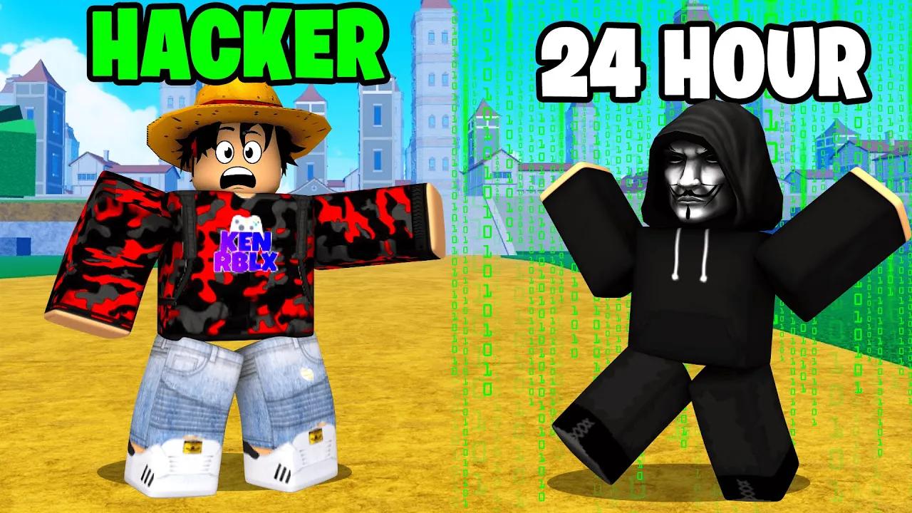 24HOURS with Blox Fruits HACKER! (INSANE) thumbnail