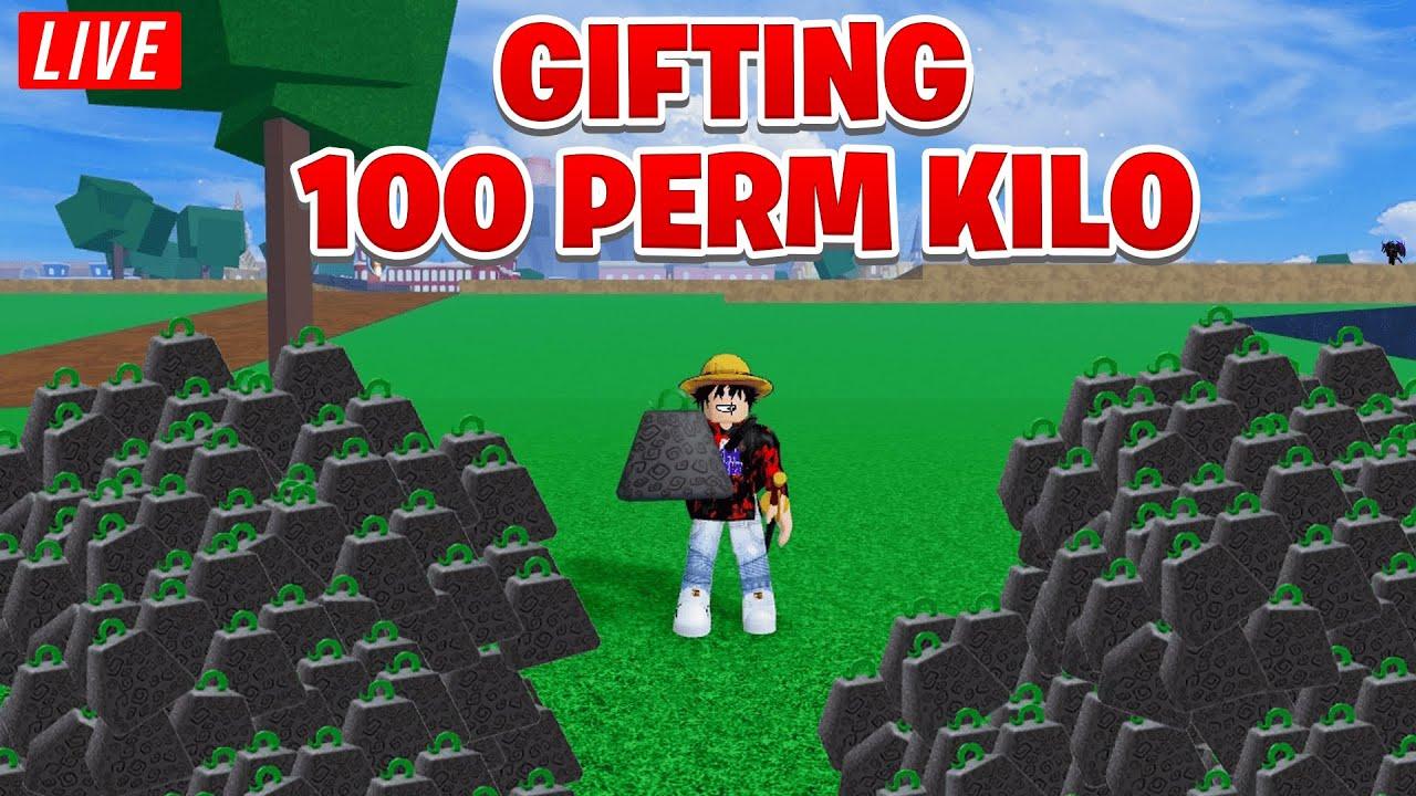 Gifting 100 Permanent Kilo Fruits In Blox Fruits! 🔥 thumbnail