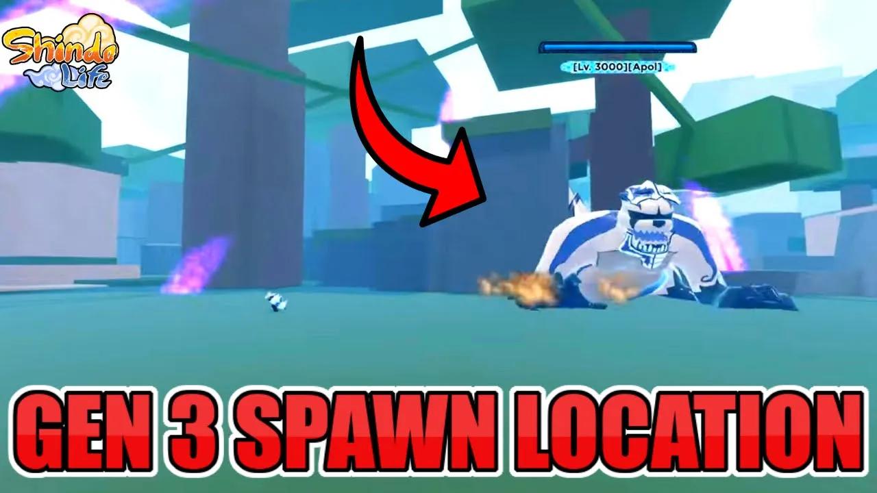 Shindo Life Gen 3 Tailed Beast Spawn Location Apol Spirit (Shukaku) | Roblox Shindo Life New Update thumbnail