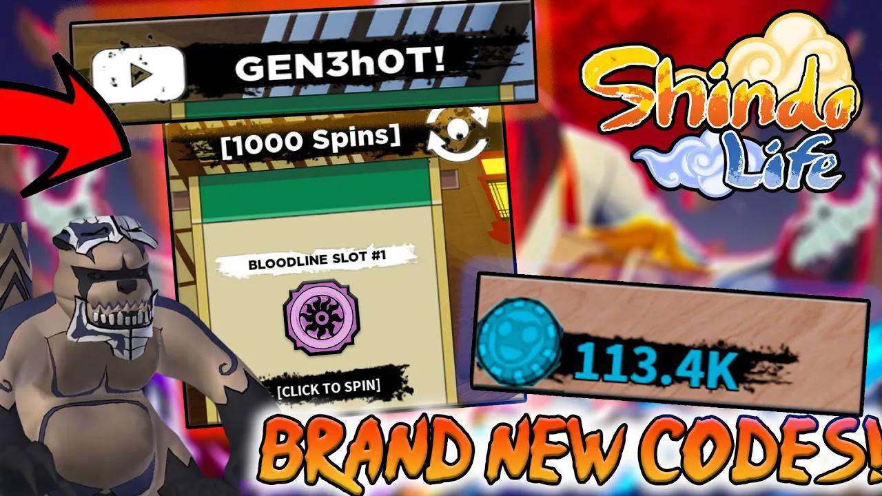 Shindo Life New Update Codes | Jinshiki Gen 3 Event Get Free Spins, Rellcoins & XP | Roblox Shindo thumbnail