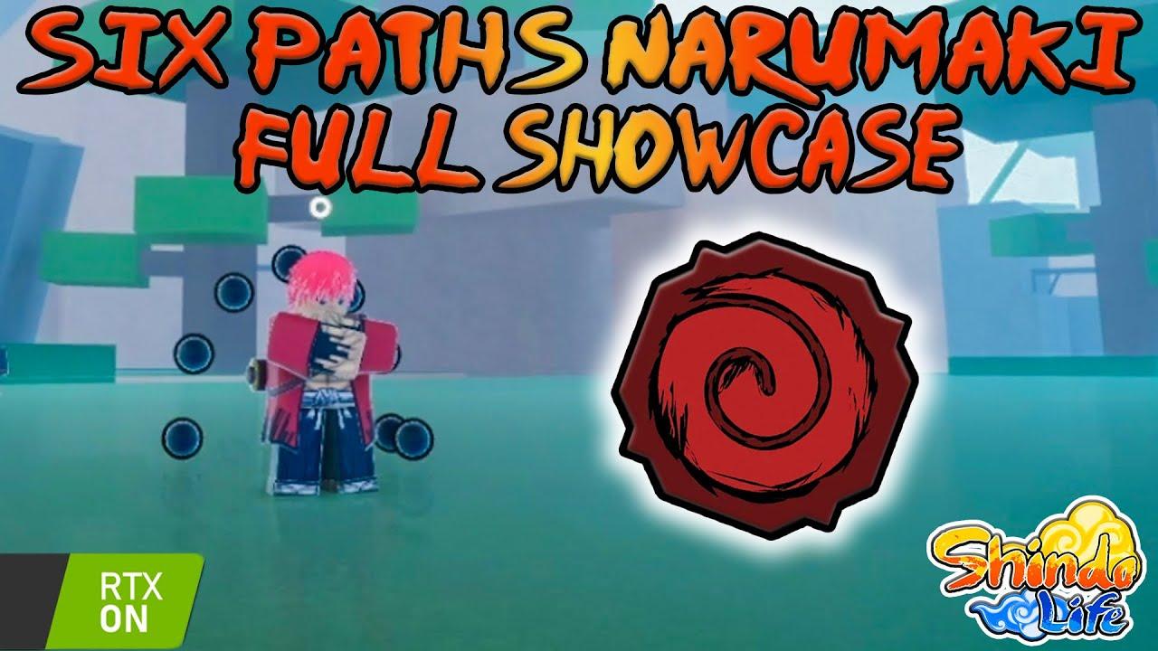 Narumaki Six Paths Full Showcase In Shindo Life With RTX thumbnail