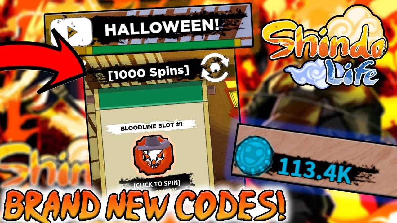 [1K Spins & 25K RellCoins] Shindo Life Halloween Update Spin Codes Brand New! [Update104] thumbnail