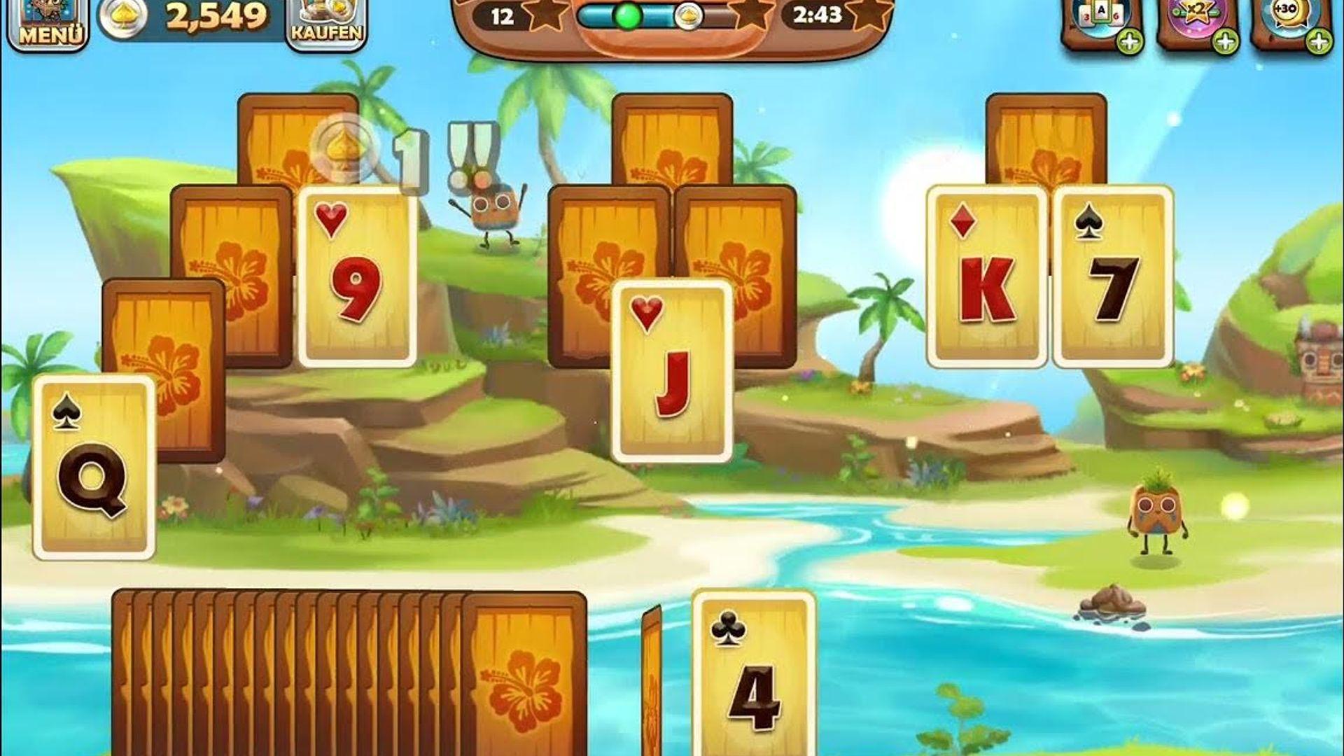 Tiki Solitaire TriPeaks Tri Peaks Levels 1 thumbnail