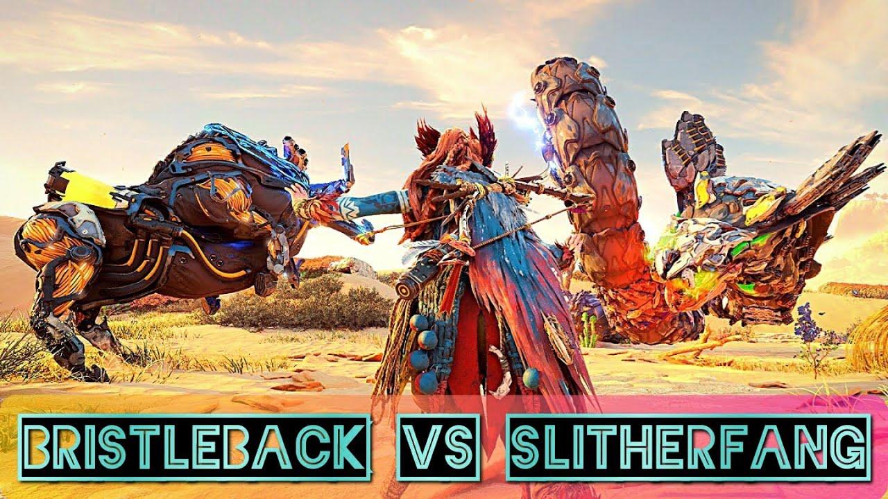 Horizon Forbidden West | Fire Bristleback VS Slitherfang - Machine Master Gameplay thumbnail